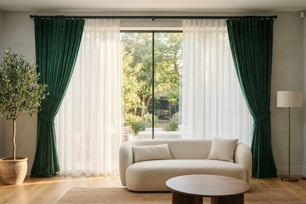 Layered Curtains for Living Rooms: Sheers + Drapes Done Right